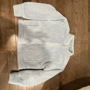 Athleta girl never been worn Sherpa Zip-Up fleece Jacket
